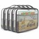 holay 4 Pack Building Block Storage Bags Clear Zippered Toy Organizer Case