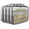holay 4 Pack Building Block Storage Bags Clear Zippered Toy Organizer Case