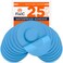 Fixic Freestyle Adhesive Patch 25 PCS Good for Libre 1 2 3 Plus Enlite Guardian NO Glue in The Center of The Patch PreCut Back Paper Long Fixation for Your Sensor Light Blue