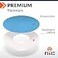Fixic Freestyle Adhesive Patch 25 PCS Good for Libre 1 2 3 Plus Enlite Guardian NO Glue in The Center of The Patch PreCut Back Paper Long Fixation for Your Sensor Light Blue