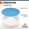 Fixic Freestyle Adhesive Patch 25 PCS Good for Libre 1 2 3 Plus Enlite Guardian NO Glue in The Center of The Patch PreCut Back Paper Long Fixation for Your Sensor Light Blue