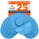 Fixic Freestyle Adhesive Patch 25 PCS Good for Libre 1 2 3 Plus Enlite Guardian NO Glue in The Center of The Patch PreCut Back Paper Long Fixation for Your Sensor Light Blue