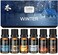 CAKKI Winter Essential Oils Set 6 Scents for Diffusers Candles Soaps Gifts