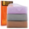 UJFQBH 3 Pieces African exfoliating net African Net Long Net Bath Sponge Exfoliating Shower Body Scrubber Back Scrubber Skin SmootherGreat for Daily Use PurpleGrayBrown