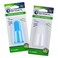 Baby Buddy Brilliant Baby Finger Toothbrush Silicone Gum Massager and Teether Brush for InfantToddler 3 Months Old and Up BlueClear 2 Count