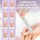 SALVMARY Professional Disposable Zebra Nail Files 100180 Grit 5 Double Sided Emery Board Manicure Pedicure Tools 100Pcs