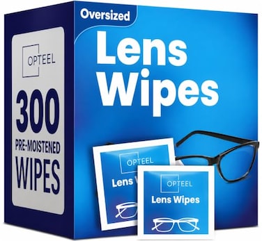 OPTEEL Screen Cleaner Wipes Quick Dry StreakFree Screen Wipes for Electronics Phones Computers Cameras and All Lenses Soft Gentle 300ct PreMoistened Individually Wrapped