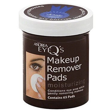 Andrea Eye Qs Eye MakeUp Remover Pads Moisturizing 65 Each Pack of 4