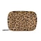 xigua Leopard Pill Case 7Day Travel Pill Organizer Box with Zipper Closure for Vitamins Medication and Supplements