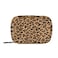 xigua Leopard Pill Case 7Day Travel Pill Organizer Box with Zipper Closure for Vitamins Medication and Supplements