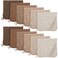 Unnivoll Muslin Burp Cloths for Baby 100 Cotton Burping Cloths for Boys Girls Large 20X10 Extra Soft and Absorbent 12 Pack Gradient Coffee