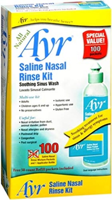 Ayr Saline Nasal Rinse Kit 1 Each Pack of 3