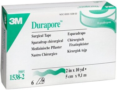 3M Durapore Surgical Tape 2 Box of 6 Rolls