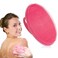 INNERNEED Silicone Body Cleansing Brush Exfoliating Scrubber Pink