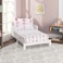 Everyday Kids 3Piece Toddler Fitted Sheet Flat Sheet and Pillowcase Set Born to Dance Ballerina Soft Breathable Microfiber Girls Toddler Sheets Set