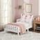 Everyday Kids 3Piece Toddler Fitted Sheet Flat Sheet and Pillowcase Set Born to Dance Ballerina Soft Breathable Microfiber Girls Toddler Sheets Set