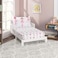 Everyday Kids 3Piece Toddler Fitted Sheet Flat Sheet and Pillowcase Set Born to Dance Ballerina Soft Breathable Microfiber Girls Toddler Sheets Set