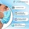 علبة من 50 كمامة وجه زرقاء للاستخدام مرة واحدة من PlastCare USA، 4 طبقات، مطابقة لمعايير ASTM المستوى 3.