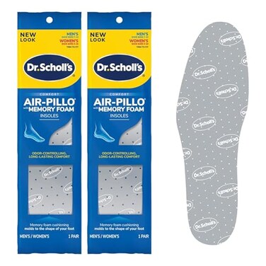 Dr. Scholl's Dr Scholls AirPillo Memory Foam Insoles M 713W 510 Pack of 2