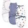 Hudson Baby Unisex Baby Quilted Cotton Swaddle Wrap 3pk Space 03 Months