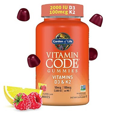 Garden of Life Vitamin Code D3 K2 Gummies 45 Gummies