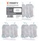 reserv 2 x 4 Rectangle Premium ReUsable Self Adhesive Electrode Pads for TENSEMS Unit Fabric Backed Pads with Premium Gel Latex Free4 Electrodes