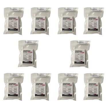 Rescue Essentials Compressed Gauze ZFolded 10 Pack Value