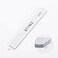 BTYMS 100 Count 8080 Grit Rectangle Nail Files Reusable Coarse Nail File Double Sided Emery Boards Manicure Tools for Acrylic Nails