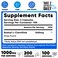 We Like Vitamins Acetyl LCarnitine 1000mg Capsules 200 Easy to Swallow Veggie Capsules Acetyl l Carnitine Supplement Helps Support Focus Brain Function and Energy