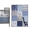 Bedtime Originals Roar Dinosaur 3 Piece Crib Bedding Set BlueGray 44x1x35 Inch