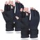 Gorbgle 2 Pairs Copper Arthritis Gloves for Women Men Compression Gloves with Adjust Strap for Arthritis Wrist Support Hand Pain Fingerless Computer Typing Gloves for Carpal Tunnel RSI SmallMedium