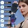 Gorbgle 2 Pairs Copper Arthritis Gloves for Women Men Compression Gloves with Adjust Strap for Arthritis Wrist Support Hand Pain Fingerless Computer Typing Gloves for Carpal Tunnel RSI SmallMedium