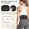 CUEHEAT Heated Waist Belt Cordless Heating Pad for Low Back Electrical Heating and Massage Rechargeable Battery Powered Dark Black 53inch