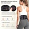 CUEHEAT Heated Waist Belt Cordless Heating Pad for Low Back Electrical Heating and Massage Rechargeable Battery Powered Dark Black 53inch