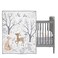 طقم مفروشات سرير أطفال من ثلاث قطع من Bedtime Originals، بتصميم Deer Park متعدد الألوان