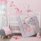 طقم مفروشات سرير أطفال من ثلاث قطع بتصميم يونيكورن قوس قزح من Bedtime Originals، لون بنفسجي