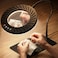 ARTDOT 10X Magnifying Glass with Light and Stand 144 LEDs Desk Lamp with 5 Color Temperatures and 9 Levels Adjustable Brightness for Diamond Painting Accessories Crafts Reading Hobbies Close Work