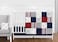 Sweet Jojo Designs 11Piece Baby Crib Bedding Set Baseball Patch Sports for Boys InfantsNursery incl Blanket Fitted Sheet Skirt Diaper Stacker Pillow Red White Blue Americana Patchwork