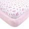 Hudson Baby Unisex Baby Cotton Fitted Crib Sheet Pink Floral One Size