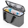 Trunab First Aid Bag Empty Small Medicine Storage Case Insulated Medication Cooler Bag Travel Pill Bottle Organizer for Prescription Insulin Supplements or Medical Supplies GreyBag Only