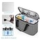 Trunab First Aid Bag Empty Small Medicine Storage Case Insulated Medication Cooler Bag Travel Pill Bottle Organizer for Prescription Insulin Supplements or Medical Supplies GreyBag Only