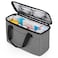 Trunab First Aid Bag Empty Small Medicine Storage Case Insulated Medication Cooler Bag Travel Pill Bottle Organizer for Prescription Insulin Supplements or Medical Supplies GreyBag Only