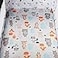 Tontukatu Bassinet Sheet Set 2 Pack Snug Fitted Cradle Fitted Sheets Stretchy Ultra Soft for Oval Rectangle Hourglass Bassinet Mattress Unisex Boy Girl Tiger Elephant Fox