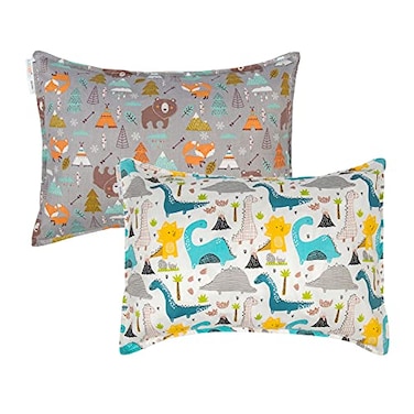 ALVABABY Toddler Pillowcases Cotton Fit 14x 20 or 13x 18 Kids Pillow