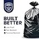 Plasticplace 5560 Gallon Trash Bags 15 Mil Black Heavy Duty Garbage Can Liners 38 x 58 100 Count