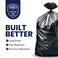 Plasticplace 5560 Gallon Trash Bags 15 Mil Black Heavy Duty Garbage Can Liners 38 x 58 100 Count