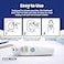 Exergen TAT2000C Temporal Artery Thermometer for Kids Newborns Adults Soft Glow Display Silent Mode 9V Battery Included