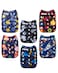 ALVABABY Baby Cloth Diaper 6 Pack with 12 Inserts One Size Cloth Diaper Covers Adjustable Washable Reusable for Baby Girls and Boys