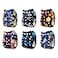 ALVABABY Baby Cloth Diaper 6 Pack with 12 Inserts One Size Cloth Diaper Covers Adjustable Washable Reusable for Baby Girls and Boys