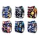ALVABABY Baby Cloth Diaper 6 Pack with 12 Inserts One Size Cloth Diaper Covers Adjustable Washable Reusable for Baby Girls and Boys